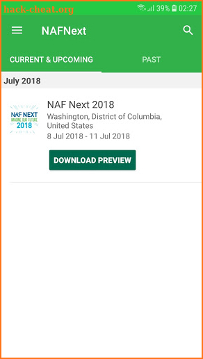 NAF Next screenshot
