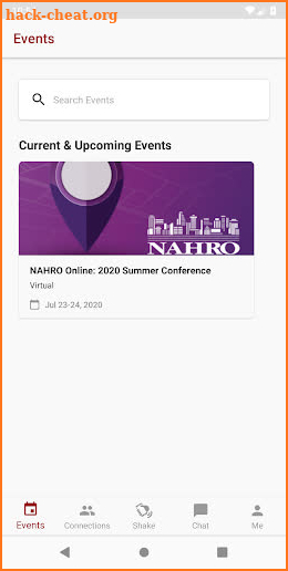 NAHRO Events screenshot