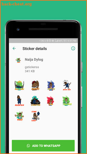 Naija Dylog Stickers - WAStickerApps screenshot