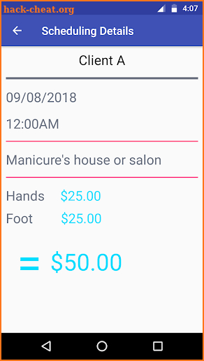 Nail Agenda - Calendar for Manicures screenshot