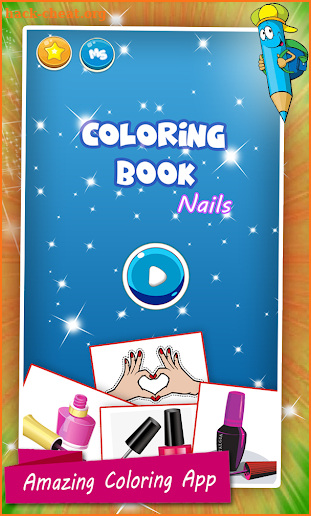 Nail Drawing Book Fashion Coloring Pages screenshot