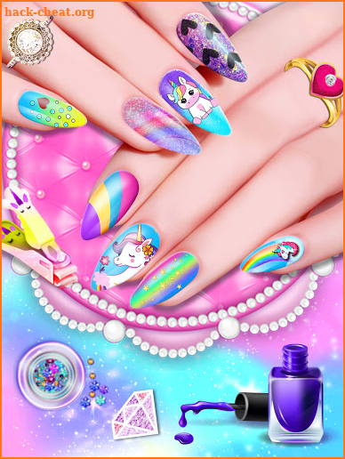 Nail Salon Unicorn Fashion Art screenshot