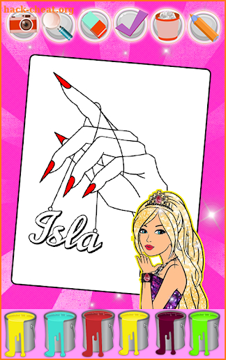 Nails Art: Girls Fashion Coloring Book screenshot