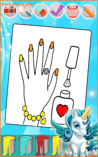 Nails Art: Girls Fashion Coloring Book screenshot