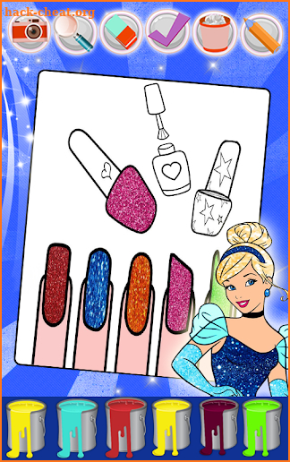 Nails Art: Girls Fashion Coloring Book screenshot