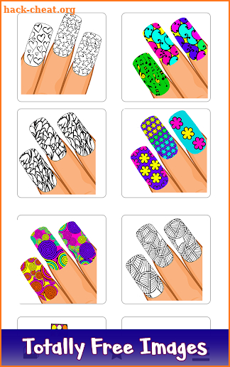Nails Color by Number: Girls Fashion Coloring Book screenshot