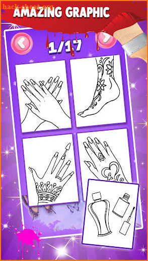 Nails Coloring Book For Girls screenshot