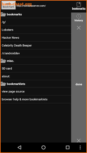 Naked Browser web browser screenshot