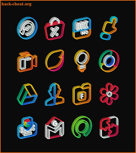 Nambula 3D - Lines icon pack screenshot