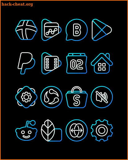 Nambula Blue - Lines Icon Pack screenshot