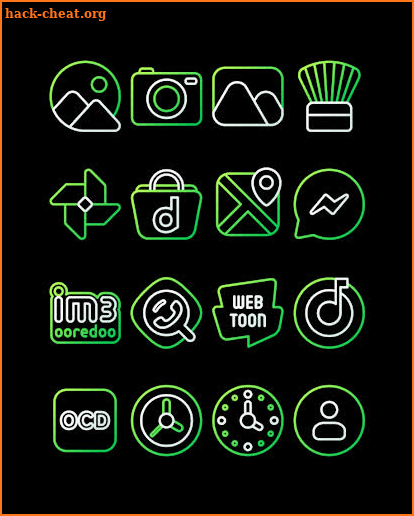 Nambula Green - Lines Icon Pack screenshot
