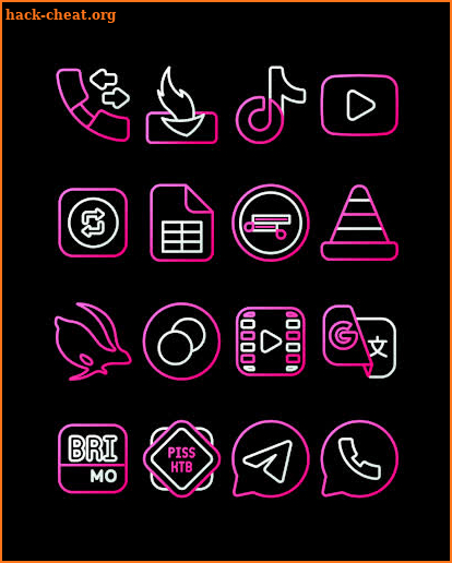 Nambula Pink - Lines Icon Pack screenshot