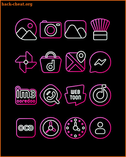 Nambula Pink - Lines Icon Pack screenshot
