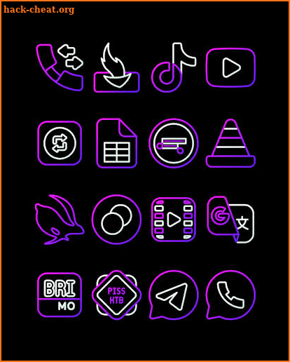 Nambula Purple - Lines Icon Pack screenshot