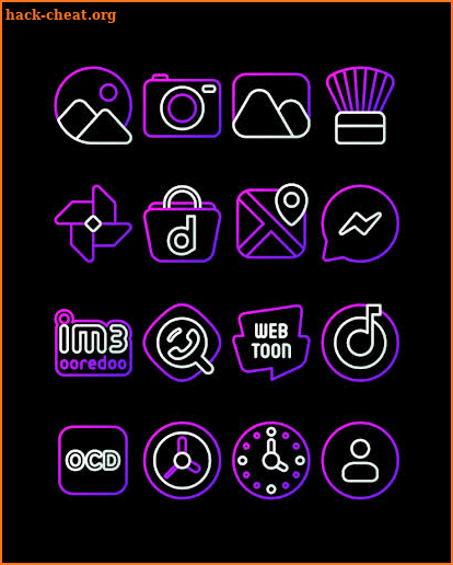 Nambula Purple - Lines Icon Pack screenshot