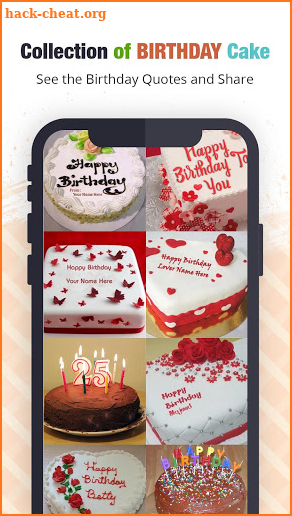 Name & Photo on Birthday cake - Status & Greetings screenshot