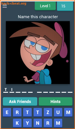 Name The Cartoon Character screenshot
