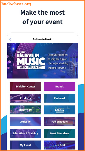 NAMM's Believe in Music Week screenshot