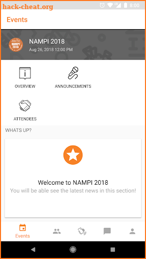NAMPI 2018 screenshot