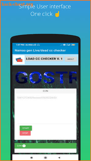Namso gen Live/die cc checker screenshot