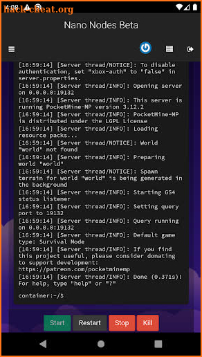 Nano Nodes - Server Hosting for Bedrock screenshot