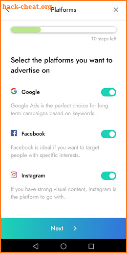 NANOS - Online Advertising Made Easy screenshot