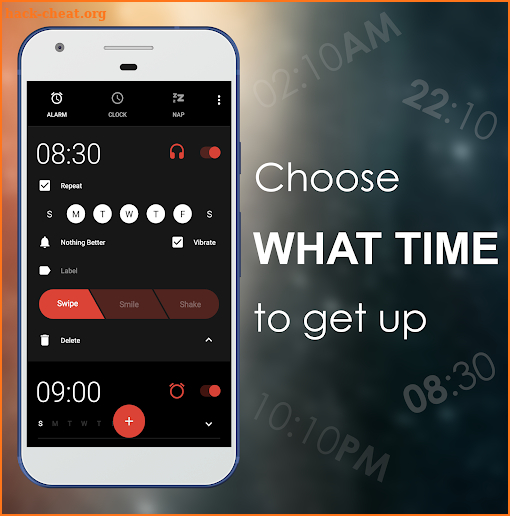Nap Alarm Clock - For headphone, earbuds, in-ear screenshot