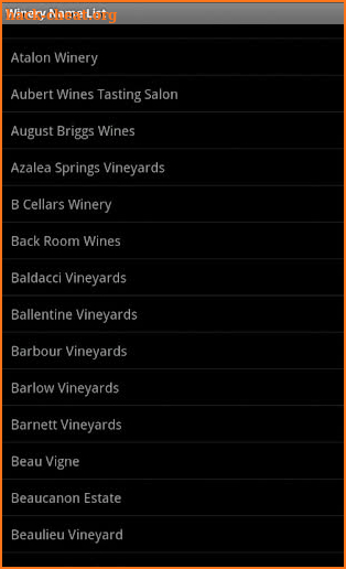 Napa Valley Winery for Tablets screenshot