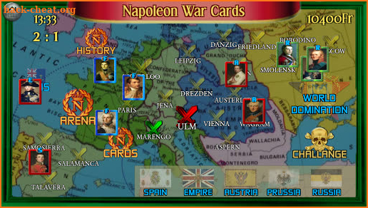 Napoleon War Cards screenshot