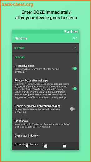 Naptime - Super Doze now for unrooted users too screenshot