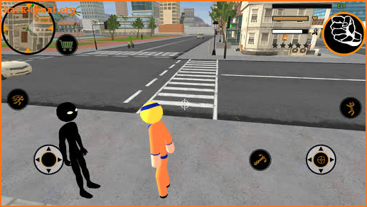 Naru Stickman Rope Hero Ninja Gangstar Crime Fight screenshot