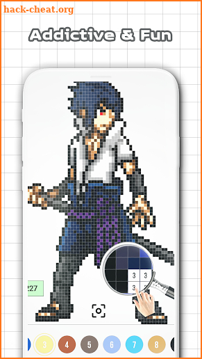 NaruSuke Color by Number - Sandbox Ninja Pixel screenshot