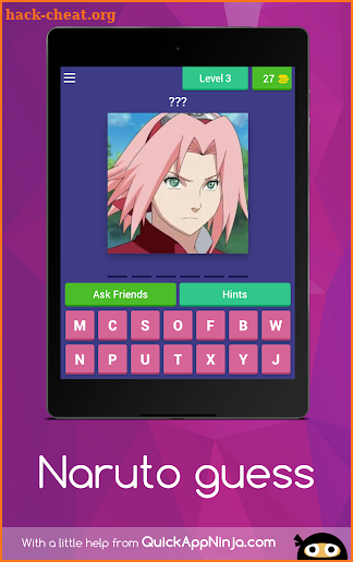 Naruto guess screenshot