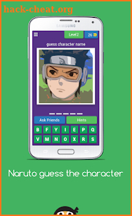Naruto guess the character screenshot