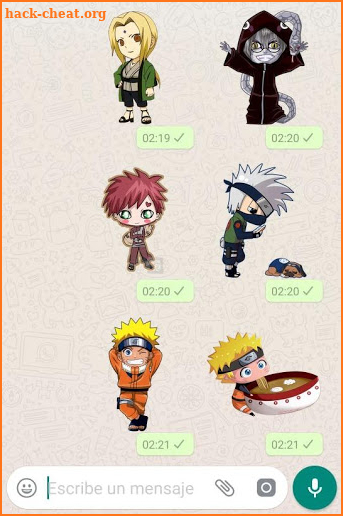 Naruto stickers for WhatsApp screenshot