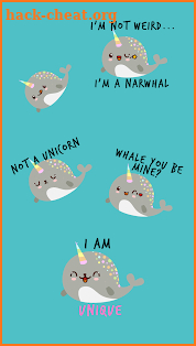 Narwhal Stickers for Gboard screenshot