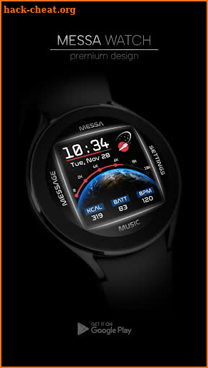 NASA Galaxy Digital Watch Face screenshot