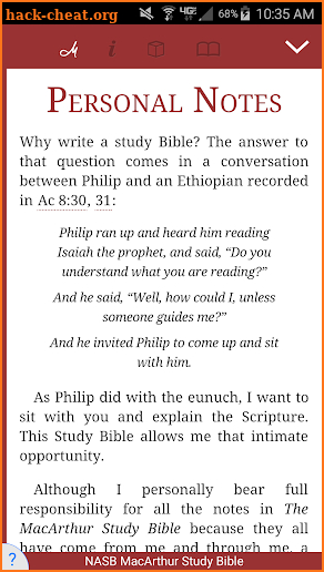 NASB MacArthur Study Bible screenshot