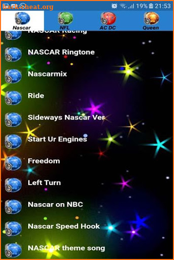 Nascar ringtones free screenshot