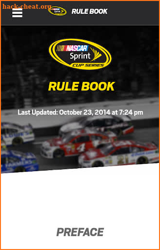 NASCAR Rules screenshot