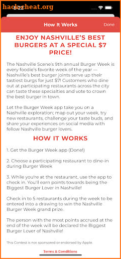 Nashville Burger Week screenshot