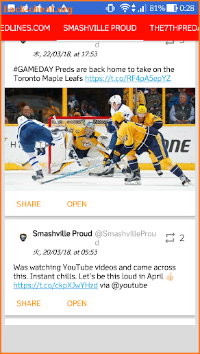 Nashville Predators All News screenshot