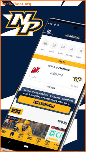 Nashville Predators App screenshot