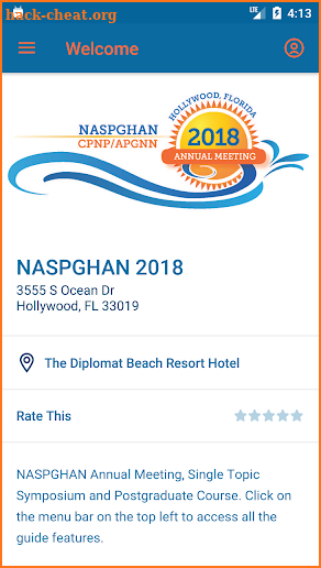 NASPGHAN 2018 screenshot