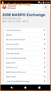 NASPO Exchange 2018 screenshot