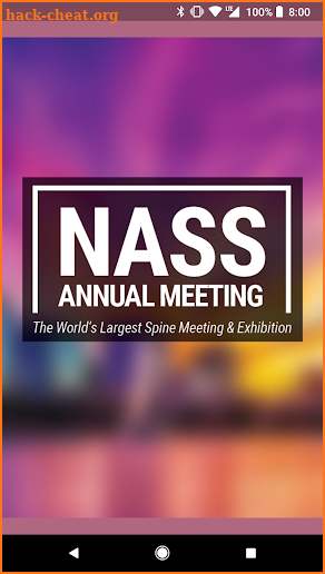 NASS 2018 Annual Meeting screenshot