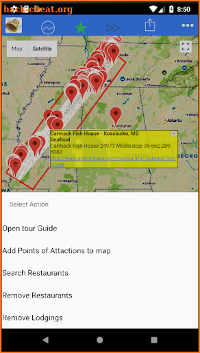 Natchez Trace Parkway Tour Maps Aligned Offline screenshot