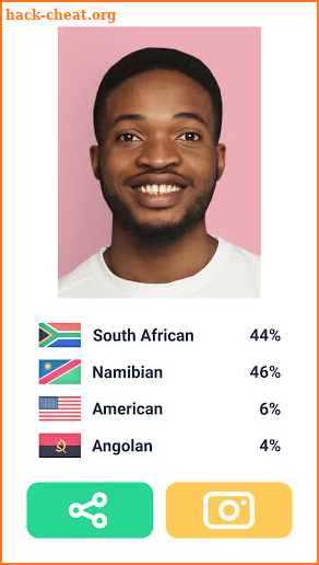 Nation face scanner: ethnic origin screenshot
