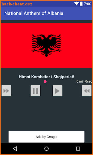 National Anthem of Albania screenshot