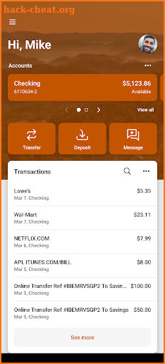 National Bank Blacksburg screenshot